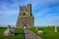 Aberystwyth castle, ruins, ancient, history, university town, Wales, UK