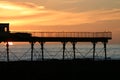 Aberystwyth pier at sunset