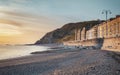 Aberystwyth Town in Warm Sunset Ligt