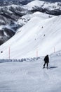 Abetone italy - skier Royalty Free Stock Photo