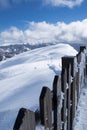 Abetone Italy - tuscany landscape in the winter Royalty Free Stock Photo