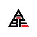 ABF triangle letter logo design with triangle shape. ABF triangle logo design monogram. ABF triangle vector logo template with red Royalty Free Stock Photo