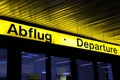 Abflug departures Royalty Free Stock Photo