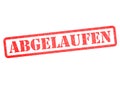 Abgelaufen Stempel