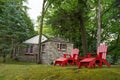 The Abide House, famous mushroom house designed by Earl Young, in Charlevoix, Michigan