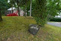 The Abide House, famous mushroom house designed by Earl Young, in Charlevoix, Michigan