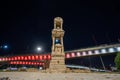 Abide Junction in Sanliurfa city center at night