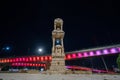 Abide Junction in Sanliurfa city center at night. Sanliurfa, Turkey - June 06, 2023