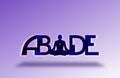 ABIDE Yoga Background Royalty Free Stock Photo