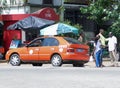 Abidjan, Cote d`Ivoire taxi - Royalty Free Stock Photo