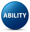 Ability blue round button