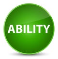 Ability elegant green round button