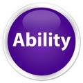 Ability premium purple round button