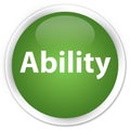 Ability premium soft green round button