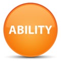 Ability special orange round button