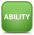 Ability special soft green square button