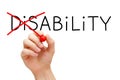 Ability Not Disability Royalty Free Stock Photo