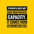 Ability Quote. Inspirational motivational quote. Black text over yellow background