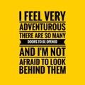 Ability Quote. Inspirational motivational quote. Black text over yellow background