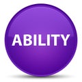 Ability special purple round button