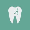 With the ability to change the line thickness. Silhouette icon aching tooth