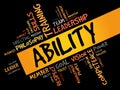 ABILITY word cloud