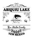 Abiquiu Lake New Mexico in Rio Arriba County New Mexico graphic