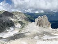 Abkhazia. View of the rock of Dragon from the pass