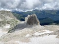 Abkhazia. View of the rock of Dragon from the pass