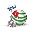 Abkhazia voting yes