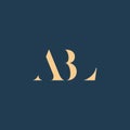 ABL abstract letter logo design Royalty Free Stock Photo