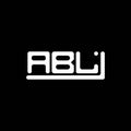 ABL letter logo creative design with vector graphic,