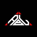 ABL letter logo creative design with vector graphic, ABL Royalty Free Stock Photo
