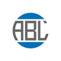 ABL letter logo design on white background. ABL creative initials circle logo concept. ABL letter design
