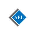 ABL letter logo design on white background. ABL creative initials letter logo concept. ABL letter design Royalty Free Stock Photo