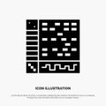 Ableton, Application, Audio, Computer, Draw solid Glyph Icon vector