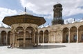 Ablution Fountain and ancient watch at the Alabaster Mosque. Cairo, Egypt