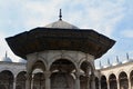 Ablution fountain and courtyard of The great mosque of Muhammad Ali Pasha or Alabaster mosque at the Citadel of Cairo, Salah El Royalty Free Stock Photo