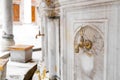 Ablution fountain in the courtyard of Sehzade Mosque in Istanbul, Turkiye Royalty Free Stock Photo