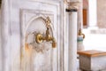 Ablution fountain in the courtyard of Sehzade Mosque in Istanbul, Turkiye Royalty Free Stock Photo