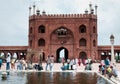 Ablution in Jama Masjid, India's largest mosque Royalty Free Stock Photo