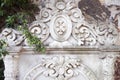 Ablution before prayer, in Istanbul, Turkey, a beautiful marble fountain for ablutions. Carved white marble Royalty Free Stock Photo