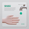 Ablution Wudu Social Media Post Template