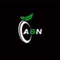 ABN creative minimalist letter logo. ABN unique  initials alphabet letter logo design Royalty Free Stock Photo