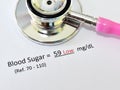Abnormal low blood sugar test result