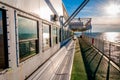 Aboard the Cape May -Lewes Ferry, in the Delaware Bay between Ne Royalty Free Stock Photo