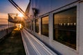 Aboard the Cape May -Lewes Ferry, in the Delaware Bay between Ne Royalty Free Stock Photo