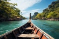 Aboard a long tail boat, witness captivating island and sea scenery