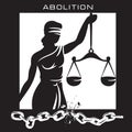 Abolition vector illustration Royalty Free Stock Photo