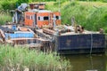 Abandoned rusty boat, abandoned ship